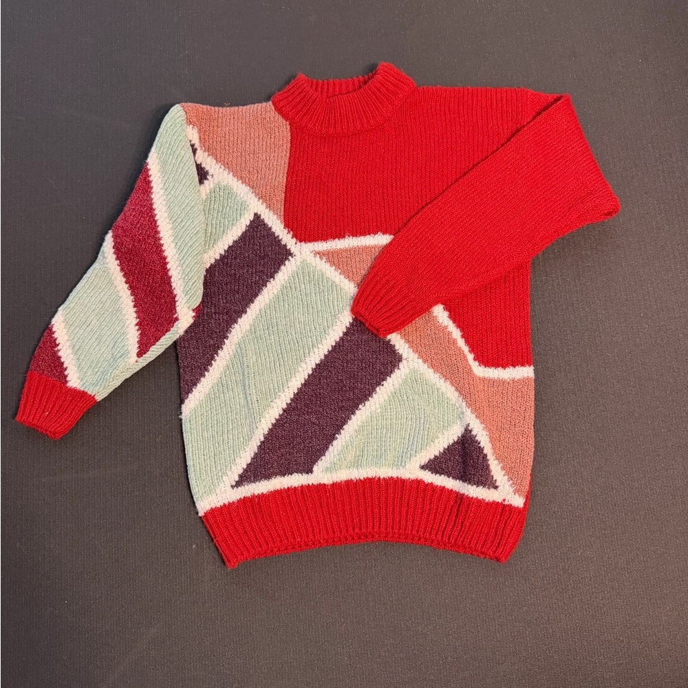 Venezia Red Knit Sweater